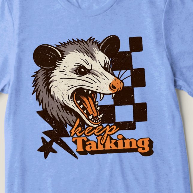 Camiseta Triblenda El retro sigue hablando de Feral Possum: Animal sa (This keep talking feral possum design brings bold edgy humor to your day!
)