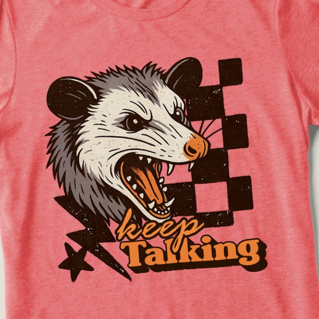 Camiseta Triblenda El retro sigue hablando de Feral Possum: Animal sa (This keep talking feral possum design brings bold edgy humor to your day!
)