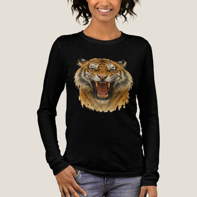 Camiseta Triblenda El rugido de la fuerza salvaje en cada franja (Anverso)