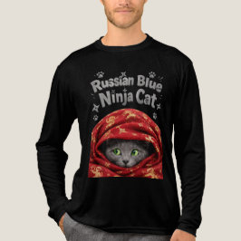 Camiseta Triblenda El sigiloso y amiláceo: Gato Ninja Azul Ruso