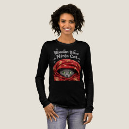 Camiseta Triblenda El sigiloso y amiláceo: Gato Ninja Azul Ruso