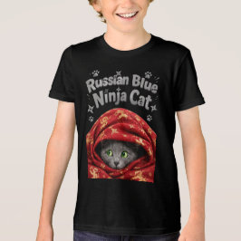 Camiseta Triblenda El sigiloso y amiláceo: Gato Ninja Azul Ruso