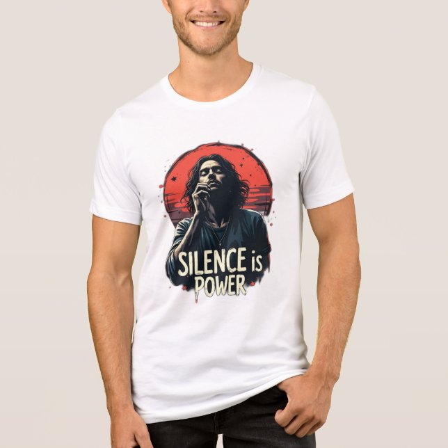 Camiseta Triblenda El silencio es poder (Anverso)