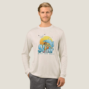 Camiseta Triblenda El surfista cabalga la ola (1) Manga larga para