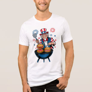 Camiseta Triblenda El tío Sam's Star-Spangled BBQ Bash