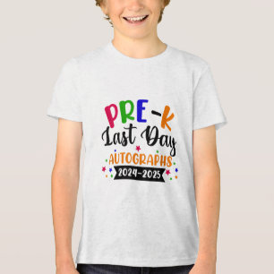 Camiseta Triblenda El Último Día Del Año Escolar 2025 Autografo Pre K