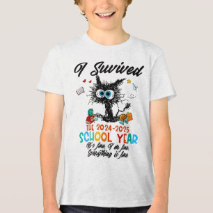 Camiseta Triblenda El Último Día Del Profesor Escolar Sobrevivió Al S