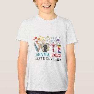 Camiseta Triblenda El Voto Floral Obama 2028 Arregló Este Presidente