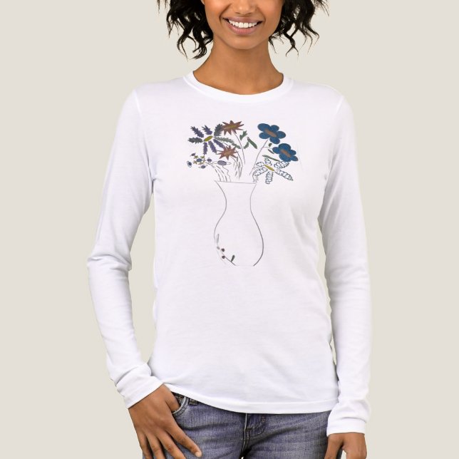 Camiseta Triblenda Eleaganza floral (Anverso)