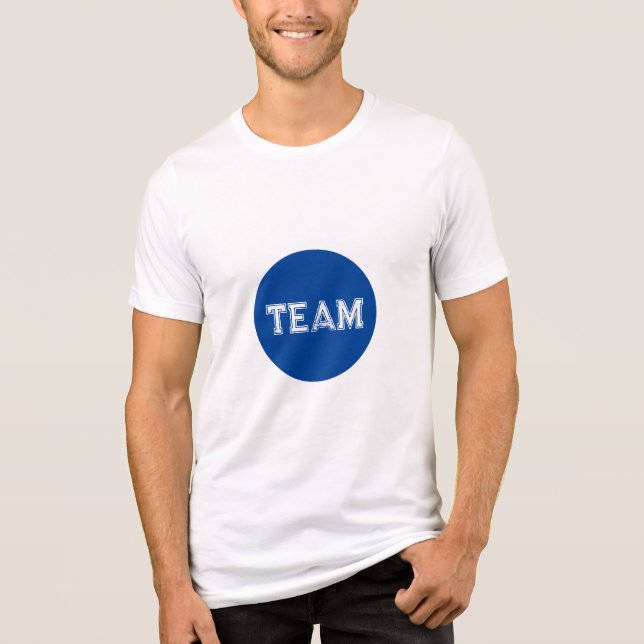 Camiseta Triblenda Elección de Punto Azul Bella+Canvas Traglomeración (Anverso)