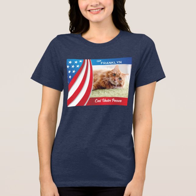 Camiseta Triblenda Elección presidencial 2024 con foto de mascota (Anverso)
