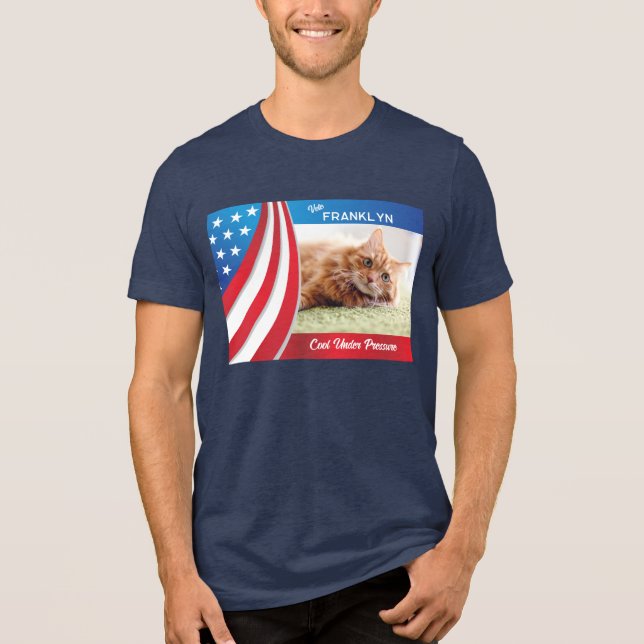 Camiseta Triblenda Elección presidencial 2024 con foto de mascota (Anverso)