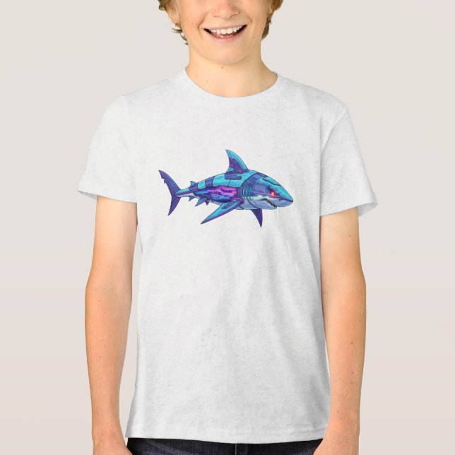 Camiseta Triblenda Electric Shark (Anverso)