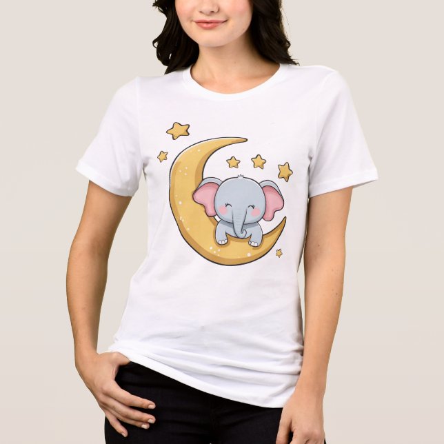 Camiseta Triblenda Elefante bebé durmiendo (Anverso)
