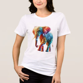 Camiseta Triblenda Elefante colorido brillante