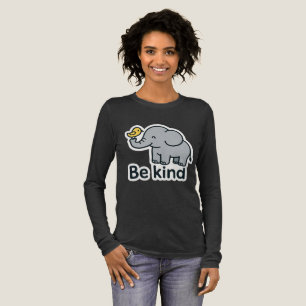 Camiseta Triblenda elefante lindo y pegatina de aves