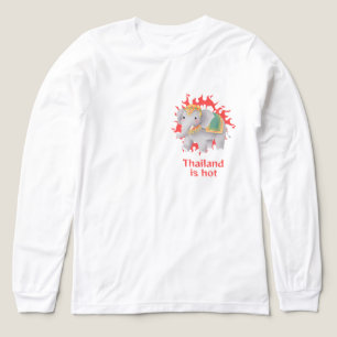 Camiseta Triblenda Elefante Tailandés Adorable y el Calor