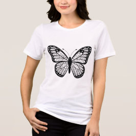 Camiseta Triblenda Elegant Butterfly T-Shirt for Women 