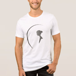 Camiseta Triblenda Elegant Female Silhouette Minimalist Crescent Art