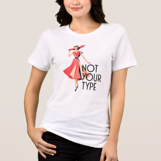 Camiseta Triblenda Elegant Vintage Fashion Lady