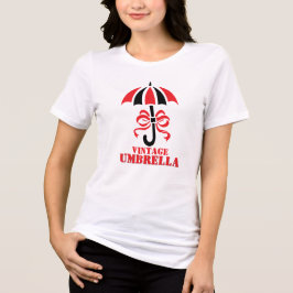 Camiseta Triblenda Elegant Vintage Umbrella with Ribbon Bow Design