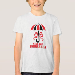 Camiseta Triblenda Elegant Vintage Umbrella with Ribbon Bow Design