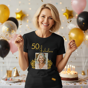 Camiseta Triblenda Elegante 50 y fabulosas pelucas 50º cumpleaños fot