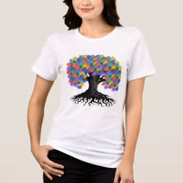 Camiseta Triblenda Elegante Árbol de la Vida Gráfico Místico Espiritu