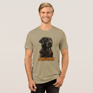 Camiseta Triblenda Elegante arte Mascota realista de perro negro
