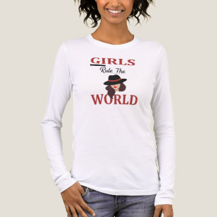 Camiseta Triblenda Elegante "Las Chicas Mandan En El Mundo" Empoderam