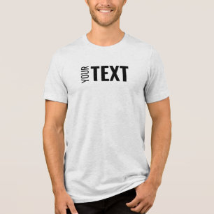 Camiseta Triblenda Elegante Personalizado de nombre de texto moderno