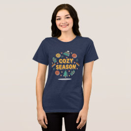 Camiseta Triblenda Elementos festivos de la temporada acogedora – Est