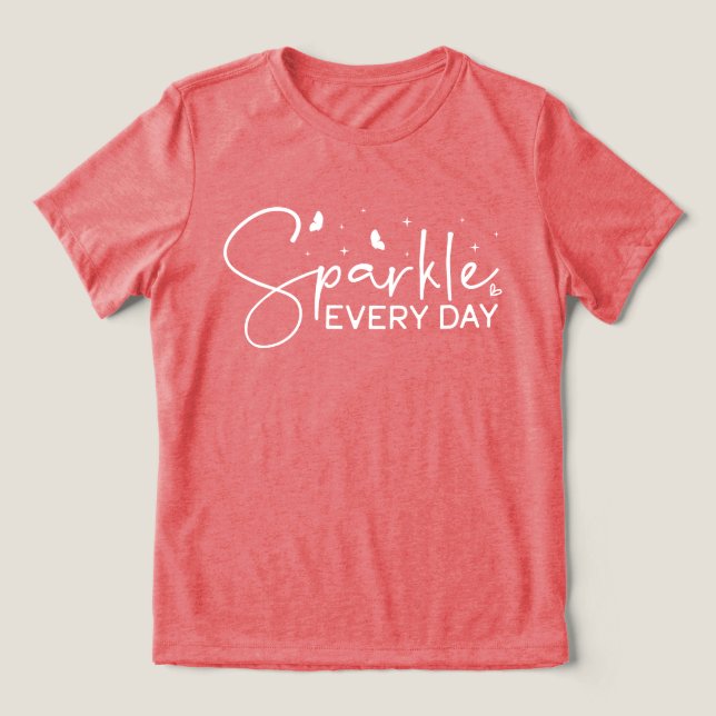Camiseta Triblenda Elevación del mensaje Inspirador Cita Casual Red (Diseño delantero )