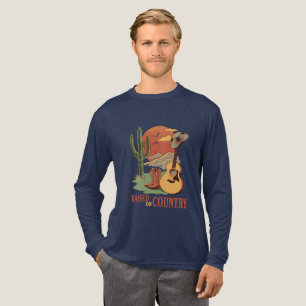 Camiseta Triblenda Elevado en el campo - Diseño occidental rústico