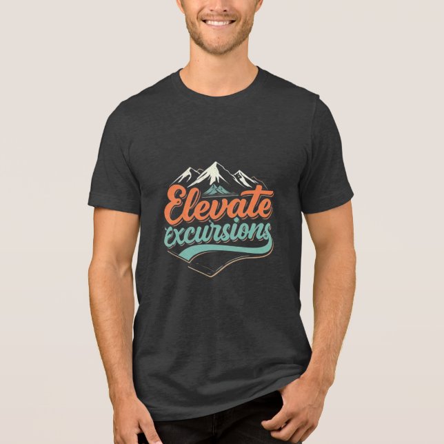 Camiseta Triblenda Elevar camiseta de excursión para hombres. (Anverso)