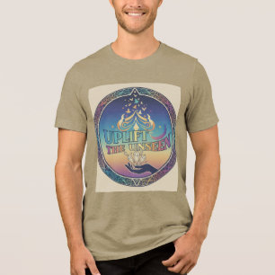 Camiseta Triblenda Elevar el nivel invisible - Empoderar el tee gráfi