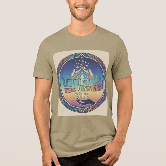 Camiseta Triblenda Elevar el nivel invisible - Empoderar el tee gráfi (Anverso)