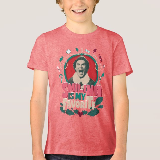 Camiseta Triblenda Elf - Smiling is My Favorite (Anverso)