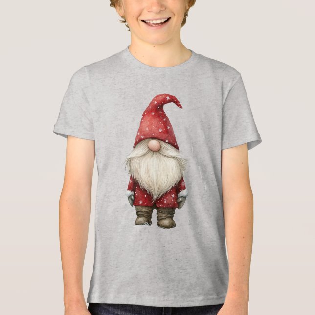 Camiseta Triblenda "Elf Tee, Navidades infantiles - Pequeño ayudante  (Anverso)