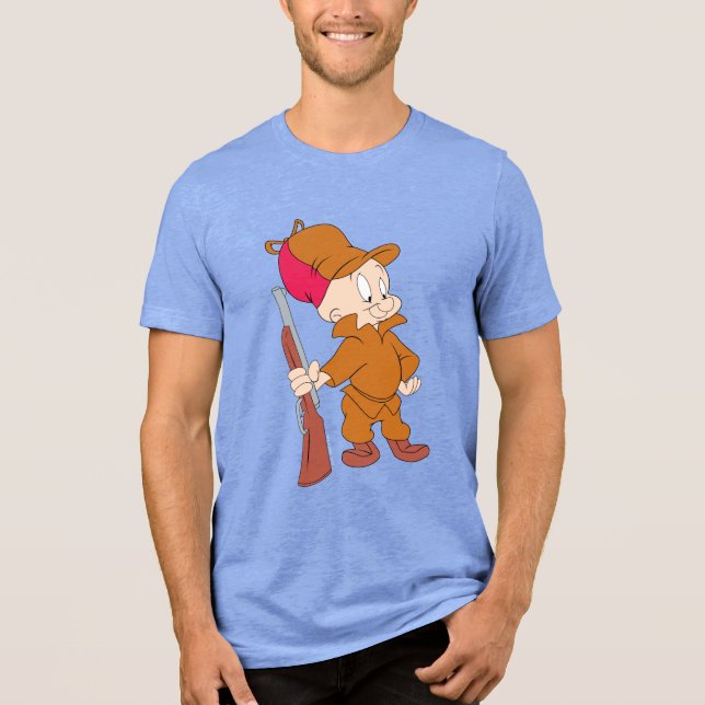 Camiseta Triblenda ELMER FUDD™ | Con pistola (Anverso)