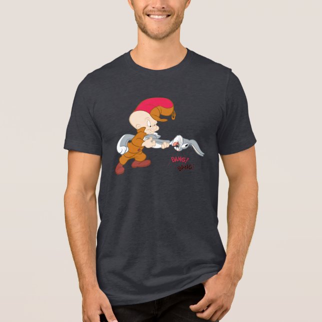 Camiseta Triblenda ELMER FUDD™ y BUNNY™ (Anverso)