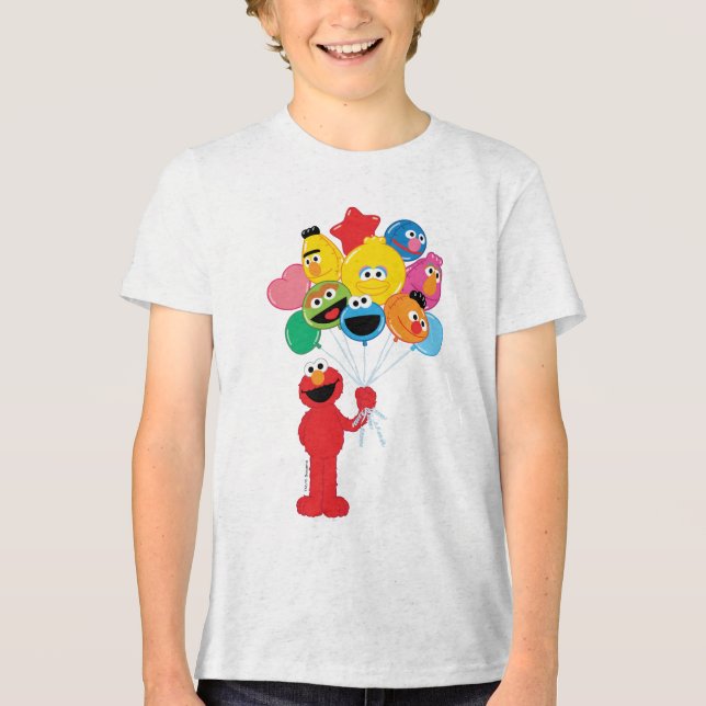 Camiseta Triblenda Elmo Balloons (Anverso)
