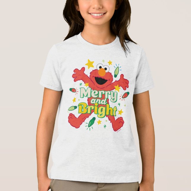Camiseta Triblenda Elmo | Merry y Bright (Anverso)