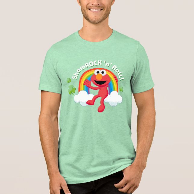Camiseta Triblenda Elmo | Shamrock 'n' Roll Arcoiris (Anverso)