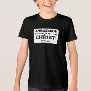 Camiseta Triblenda Embajador para el eslogan de las Escrituras de Cri