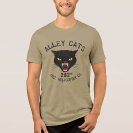 Camiseta Triblenda Emblema Antiguo de Gatos Callejeros