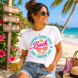 Camiseta Triblenda Emblema Circular Viaje de Despedida de Soltera Cha