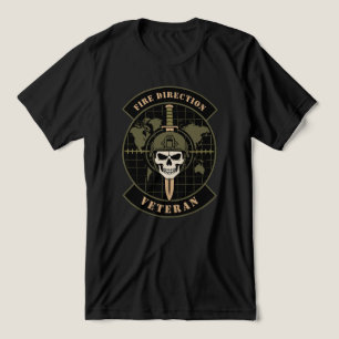 Camiseta Triblenda Emblema de Artillería Veterano de Dirección de Fue