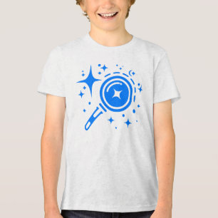 Camiseta Triblenda Emblema de IA Estrellas brillantes, faro de la era