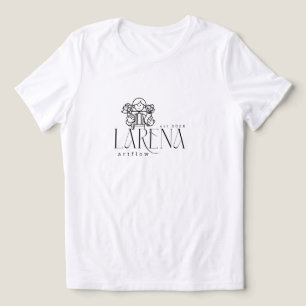 Camiseta Triblenda Emblema de logotipo floral LARENA Artflow